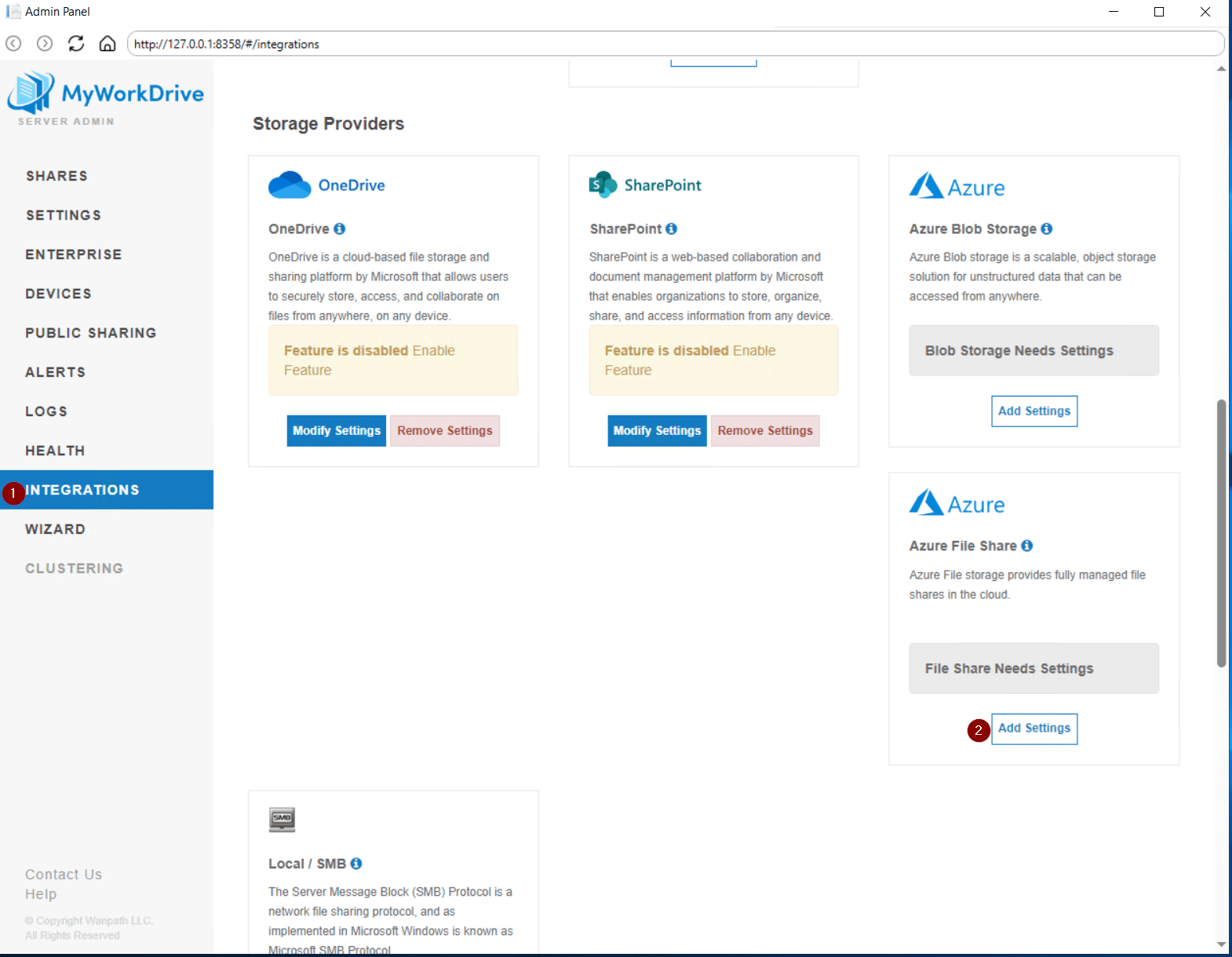 MyWorkDrive integrations